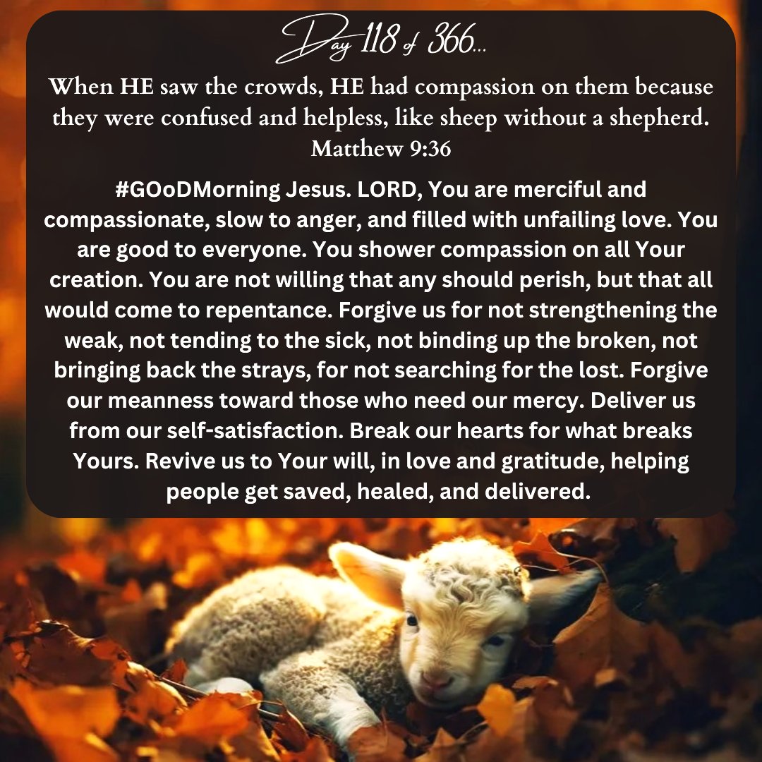 God anointed Jesus with the Holy Spirit and with power, then Jesus went around doing good, preaching the gospel, and healing all who were oppressed by the devil, for God was with HIM. As the Father sent HIM, so HE has sent us. Saved people ought lead others to salvation. Go ye...