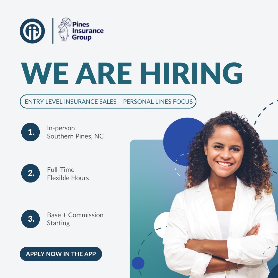 Now Hiring in the Southern Pines, NC area we have a great sales opportunity! This position offers hands on training, Full-Time, base + commission starting with growth towards full commission and unlimited earning potential. To apply click here: hubs.ly/Q02vfhpX0