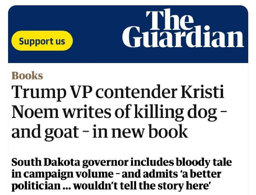 Kristi Noem provided an example of exactly what is fundamentally wrong with feminism and this “girl boss” crap on the right. No man goes around bragging to his pals that he killed his puppy for misbehaving. It doesn’t make her look tough, and it also reveals that there may…