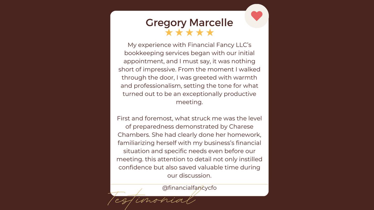 Client Testimonial

#smallbusinessownerproblems  #entrepreneuradvice #bookkeepingtips #accountantsoftiktok #businesscoachandmentor 
#SmallBusinessadvice #Taxprofessional#TaxStrategy #SmallBizcoach