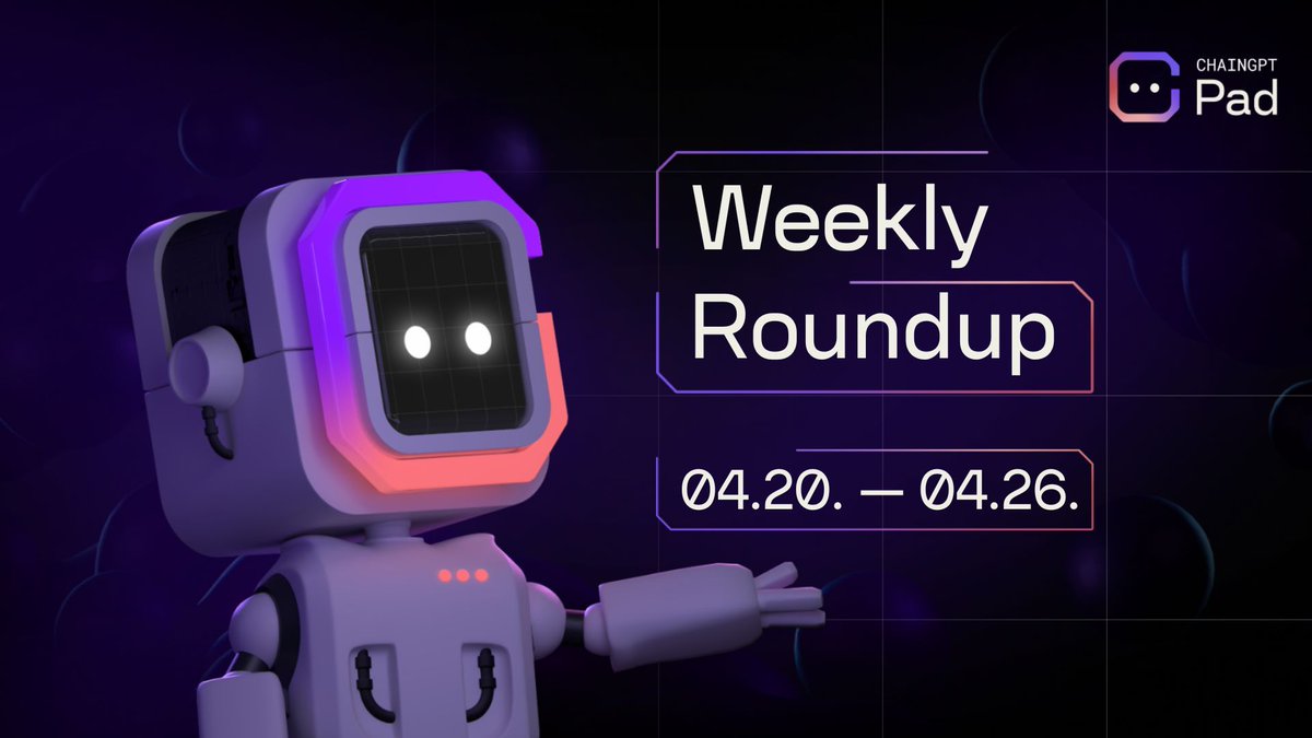 ChainGPT Pad’s Weekly Roundup 04.20. - 04.26. ✨ $EXVG Listed ✨ $RTF Listed 🏆 $EXVG ATH 🏆 $RTF ATH 🏆 GAIMIN 400k Downloads ✨ $STYLE IDO Update ✨ $SKAI IDO Announced ✨$EARNM IDO Announced 🎁 $OMNIA Giveaway 🎁 $COOKIE Giveaway 🎁 $FURY x $SIDUS Giveaway