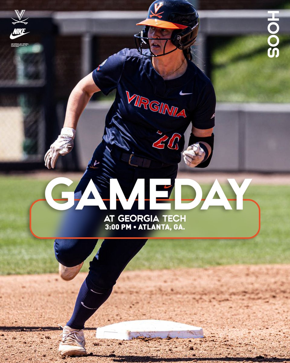 Time to go out and fight to even the series! 🆚 Georgia Tech 🕒 3 p.m. 📊 Live Stats: statb.us/v/va/511226 📺 ACCNX: wahoowa.net/3JyTBYW #GoHoos | #OnTheRise | #HoosNext