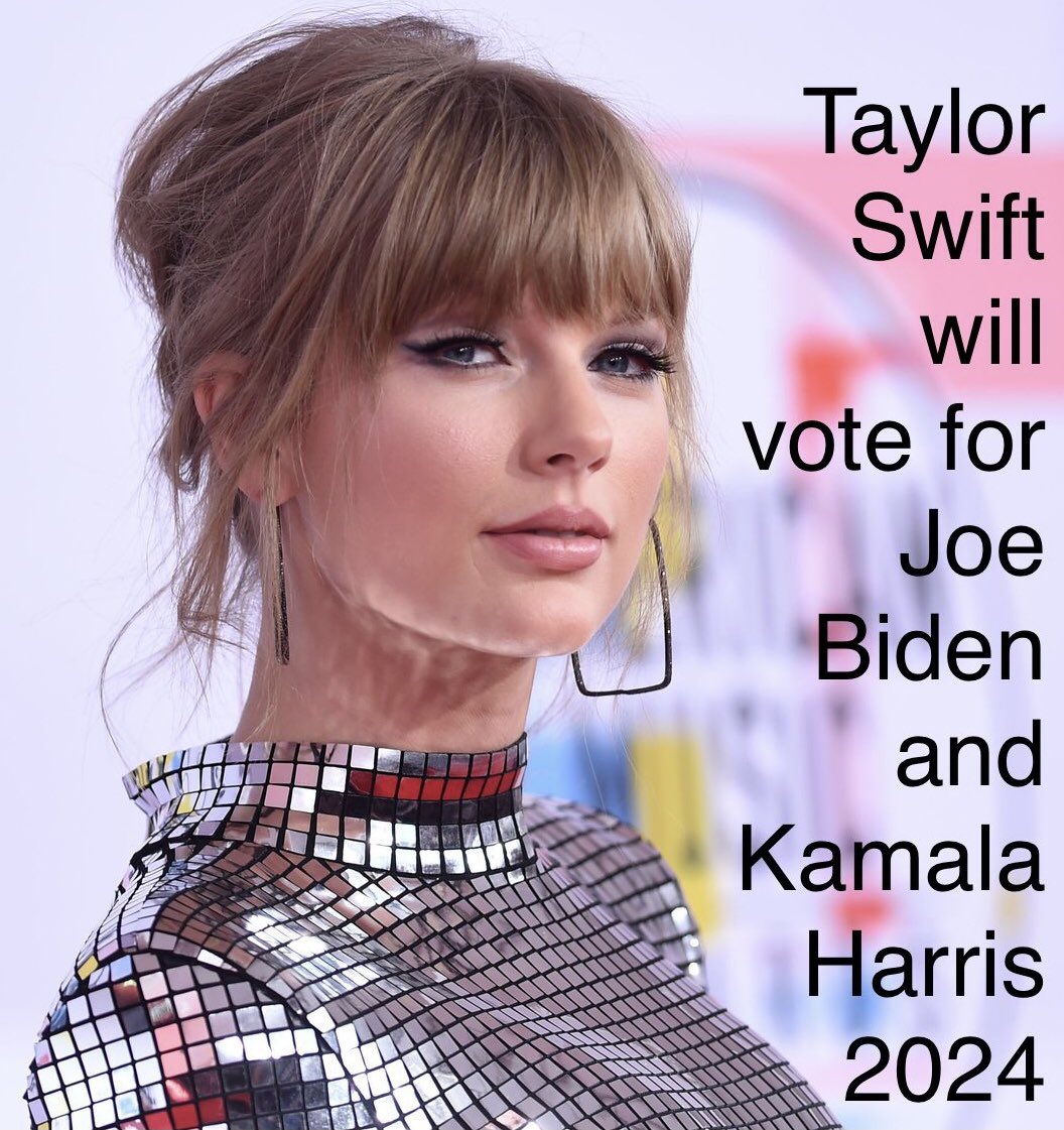 Taylor Swift Endorsed Biden once. She’ll do it again in 2024 Drop a 💙 if you agree