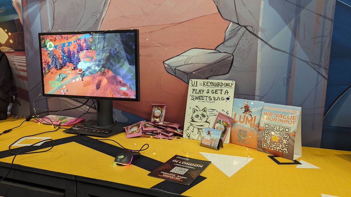 Not long to go now!!  <a href="/WASDlive_/">WASD</a> will be closing soon!

You haven't had the chance to come and play <a href="/LumiStarbound/">Lumi: Starbound Adventure 🚀⭐ 🔜 LGF Barclays</a> yet!!?? 🤯😲

Quick! while there is still time! come and say hello!
We might have the last few treat bags left! 😜