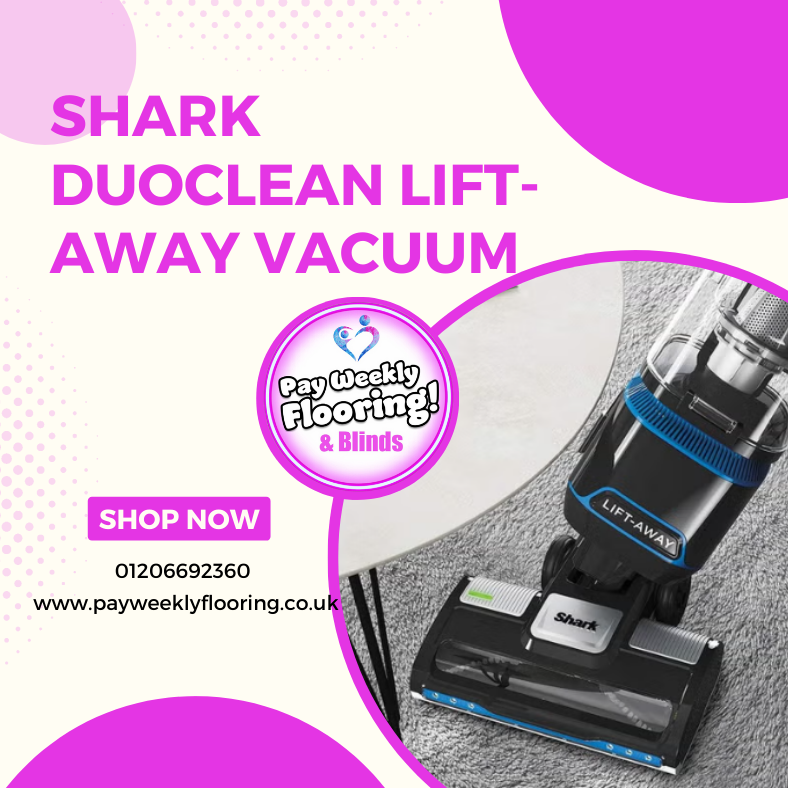 Dive into a cleaner home with the Shark DuoClean Lift-Away Vacuum! 🦈✨ Now available at Pay Weekly Flooring from just £5 a week, with 0% interest and no credit checks. Experience the power of clean without the hassle! 🏡🔍  #SharkVacuum #CleanHome #HomeEssentials