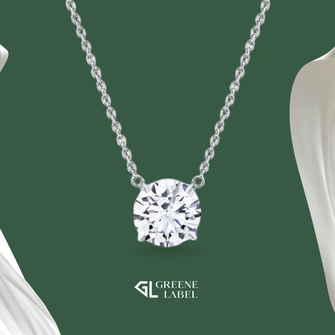 Elevate your style adding #timeless elegance. #GreeneLabel #diamondpendant #necklace #luxuryjewelry #handcraftedjewelry