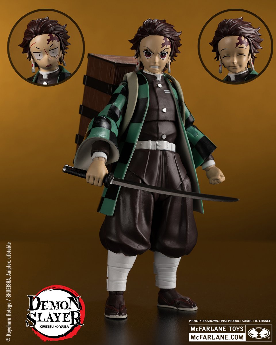 FIRST LOOK - Akaza and Tanjiro Kamado (with Nezuko Box) 7' scale figures from Demon Slayer launch for pre-order APRIL 30th at select retailers! Tanjiro also includes 3 swappable face portraits! #McFarlaneToys #DemonSlayer #TanjiroKamado #Anime #Tanjiro #Akaza #Nezuko