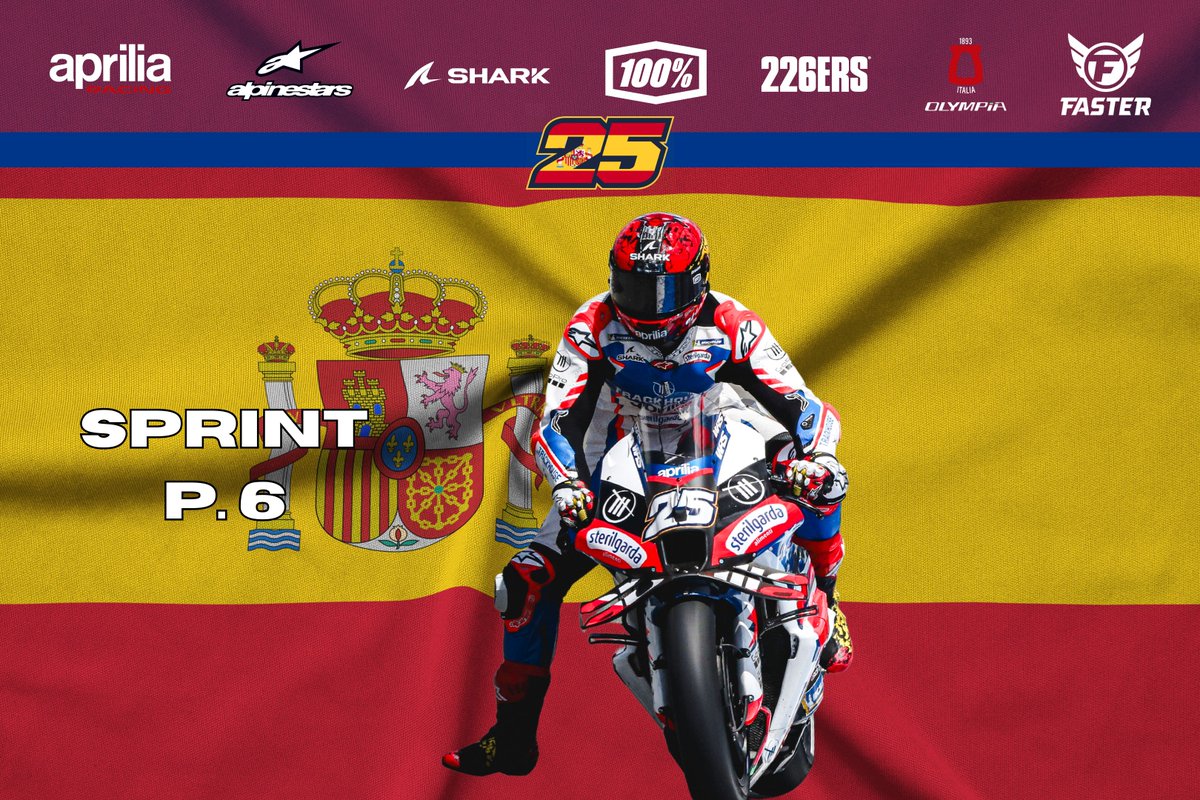 #𝐒𝐏𝐀𝐍𝐈𝐒𝐇𝐆𝐏 🇪🇸
𝗦𝗣𝗥𝗜𝗡𝗧 - 𝗣. 𝟲
#RF25 🔥🚀
#MotoGP #Allin25 
#RF25FanClub