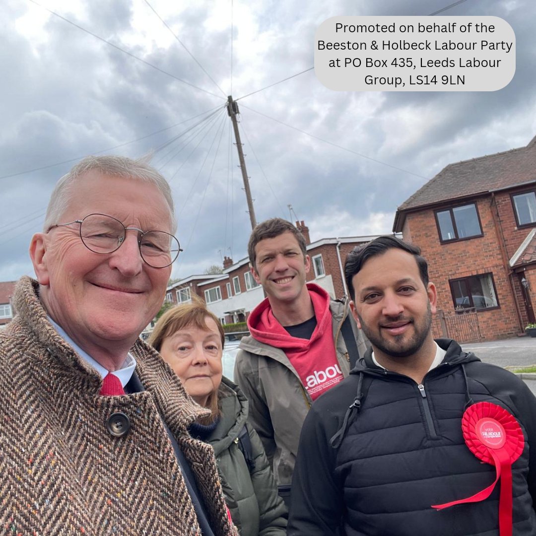 It's less than a week until the local elections and we've been out talking to residents in Beeston asking them to vote for @Shafalileeds. 🌹Encouraging to talk to residents who have already completed their postal 📫 vote for Labour and sent it in!🌹 #labourdoorstep #VoteLabour