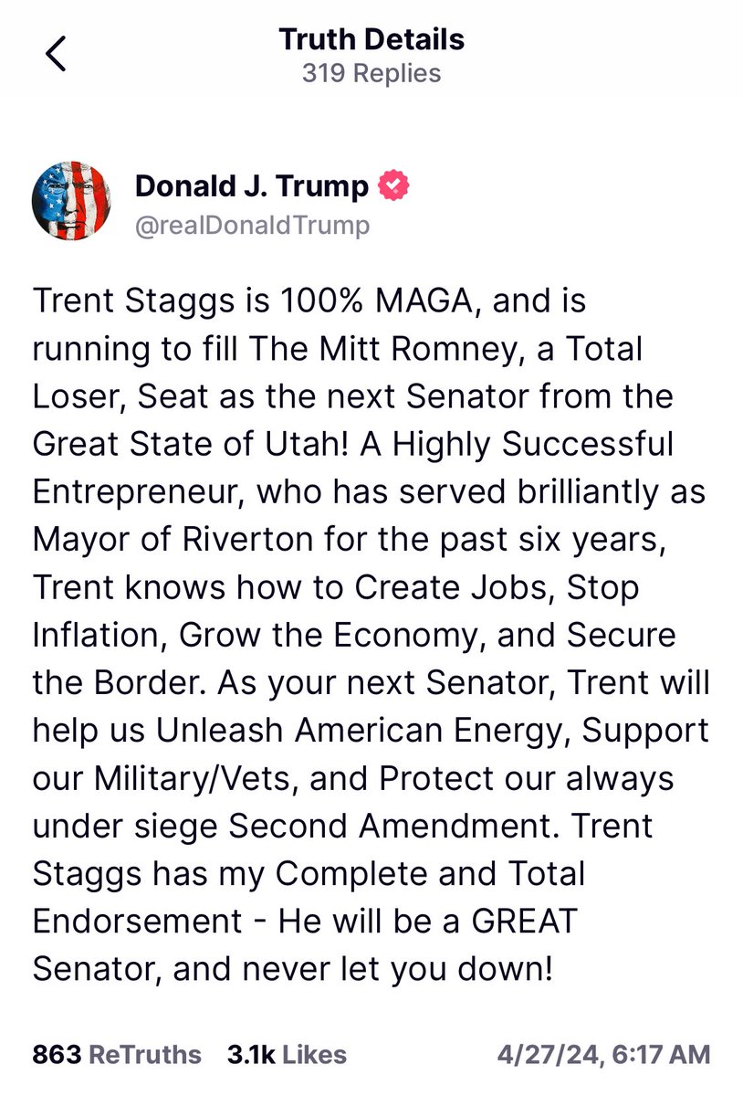 Trump just posted this 46 minutes ago on Truth Social. The man never sleeps!