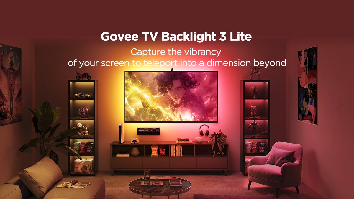 Feel the power from your favorite anime fight scenes with Govee TV backlights! Experience every punch, kick, and clash in vibrant, reactive lighting that amplifies every moment of those epic showdowns. #GoveeTVBacklights