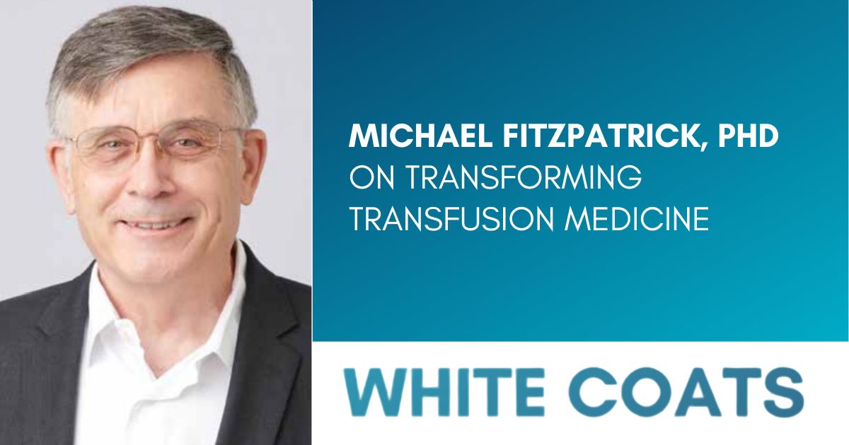 In a new “White Coats,” AABB sat down with Michael Fitzpatrick, PhD, chief science officer at @CellphireInc and a former director of @MilitaryBlood, about his career, the impact of military transfusion medicine and leadership lessons. bit.ly/4aWNTMc