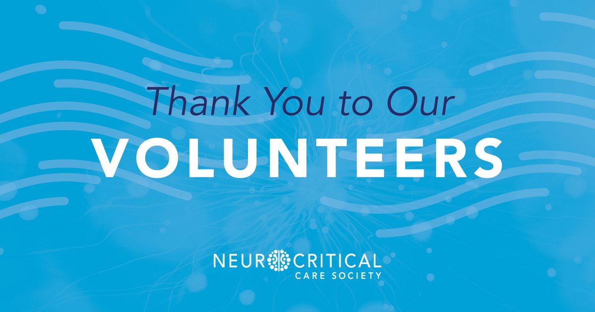 Before National Volunteer Week comes to an end, NCS extends enormous gratitude and thanks to our volunteers! The contributions of NCS volunteers improve our Society and enable us to pursue our mission to advance the field of neurocritical care. THANK YOU 💙 #nationalvolunteerweek