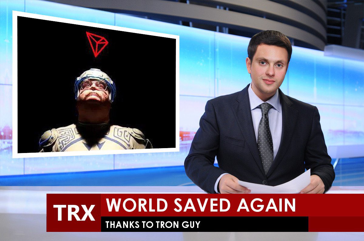 @justinsuntron Memes on TRON is starting. TRONGUY is gonna be a big part of it. What size spandex you wear?  I got you @TRONGUY_TRX