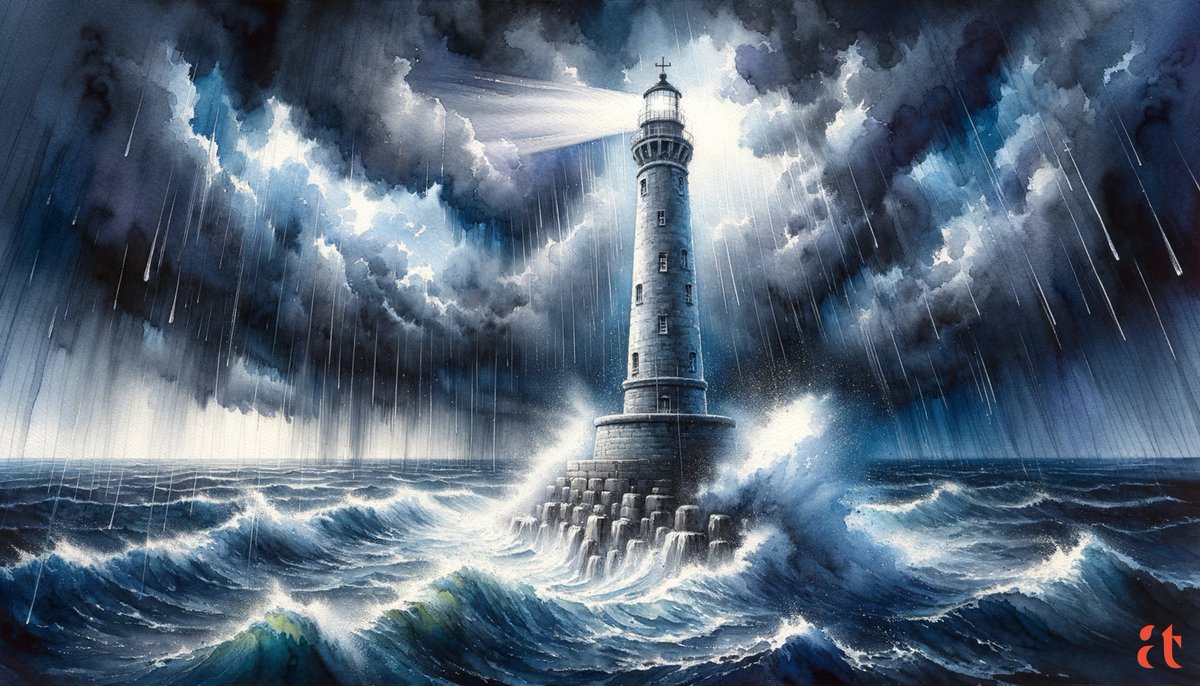 Beacon Amidst Storm by Aravind Reddy Tarugu #AravindReddyTaruguArt #Aravind #Reddy #Tarugu #AravindReddyTarugu #StormySeascape #LighthouseArt #WatercolorStorm #DigitalWatercolor #TempestArt #NatureInFury #SeascapePainting #ArtisticDepiction #SteadfastSentinel #LighthouseLove