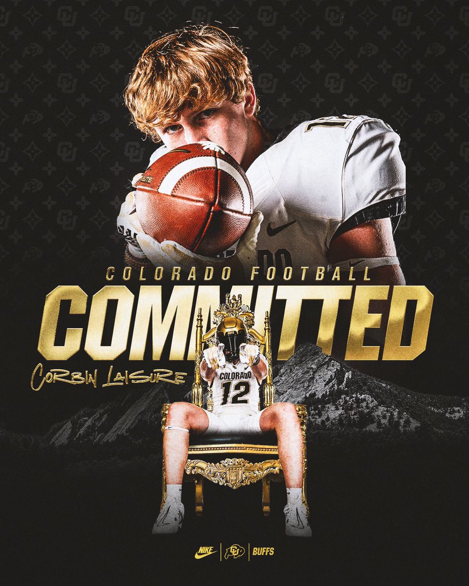 Let’s go buffs! 110% Committed to the University of Colorado!! @CUBuffsFootball @CoachBartolone @CoachGunner @Coach2Bless @DeionSanders @CoachPollockCU @adamgorney @SWiltfong_ @TomLoy247 @GregSmithRivals