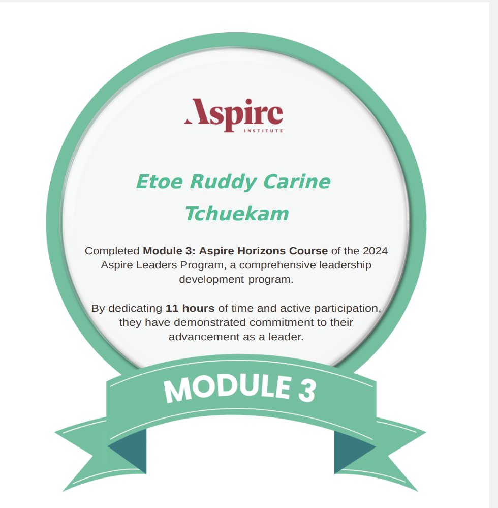 🌟 Exciting milestone achieved!
 Completed Harvard's <a href="/aspire_leaders/">Aspire Institute</a> Program 2024, dedicating 31 intensive hours from Jan-April. 

Valuable insights in leadership, strategy, and global collaboration. Life-changing experience connecting with talented peers worldwide. 🌍📚