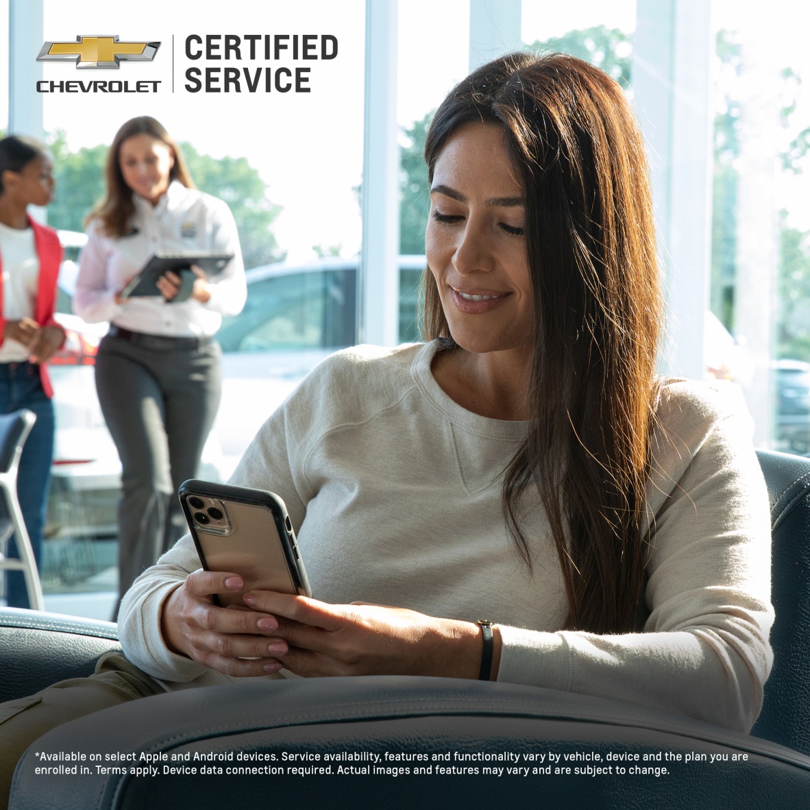 When you have places to be, keeping tabs on your Chevrolet's health can help get you there easier. Schedule your next service visit with the available myChevrolet mobile app.