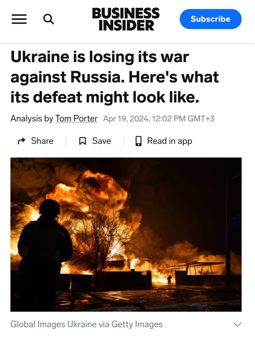 The reality that most of the $61 Billion in additional 'Aid' to Ukraine will never get even close to the frontlines is dawning. 

The last throw of the dice for Ukraine looks set to end, like it's much vaunted, but utterly failed 'Counteroffensive'