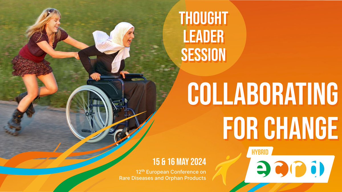 Join the second #ECRD2024 Thought Leader Session, co-powered by @‌Together4RD and the Rare Disease Moonshot.

🗓️ 3 May 2024
⏰ 3:00pm CEST
👉 go.eurordis.org/jDRAD2

Free to all - conference registrants not automatically registered.