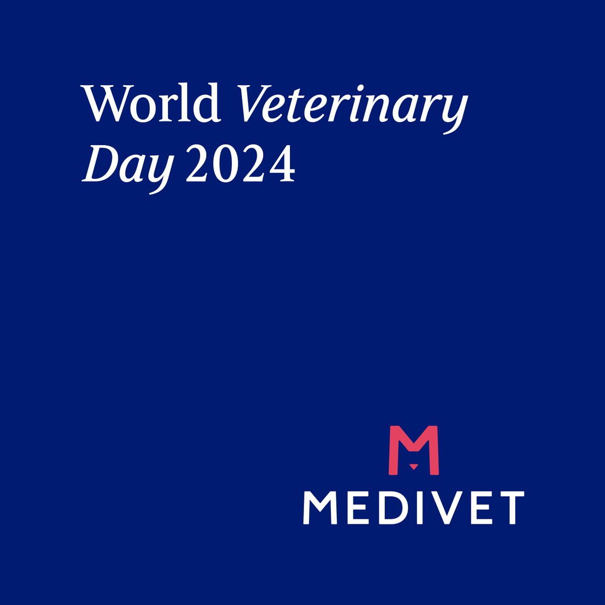 Medivet_UK's tweet photo. #WorldVeterinaryDay ❤️🌍🐾

This years theme is all about celebrating veterinarians as essential health workers. We're thankful to all of the veterinary professionals at Medivet who dedicate their time to caring for our clients and their pets everyday. https://t.co/Pu1m3WHmCN