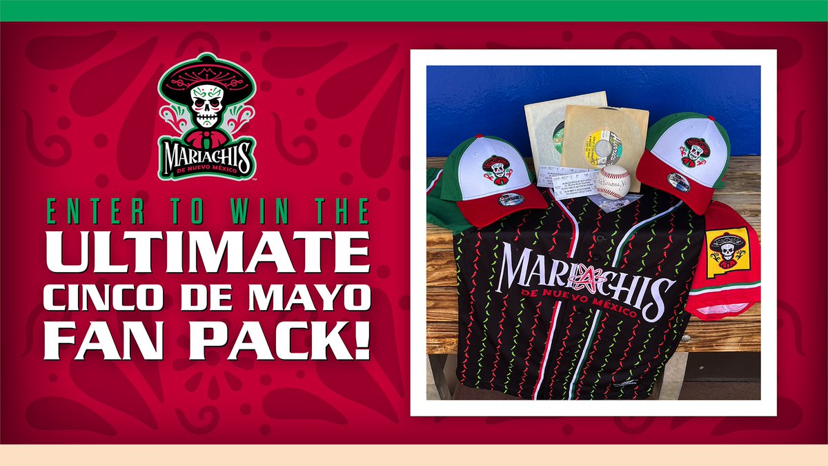 There's still time to enter-to-win the Ultimate Cinco de Mayo Prize Pack! Prize pack includes two tickets to our Cinco de Mayo Celebración, two hats, an on-field replica jersey, an Al Hurricane, Jr. autographed baseball and two 45s. Enter Today ➡️ atmilb.com/3INDDKa