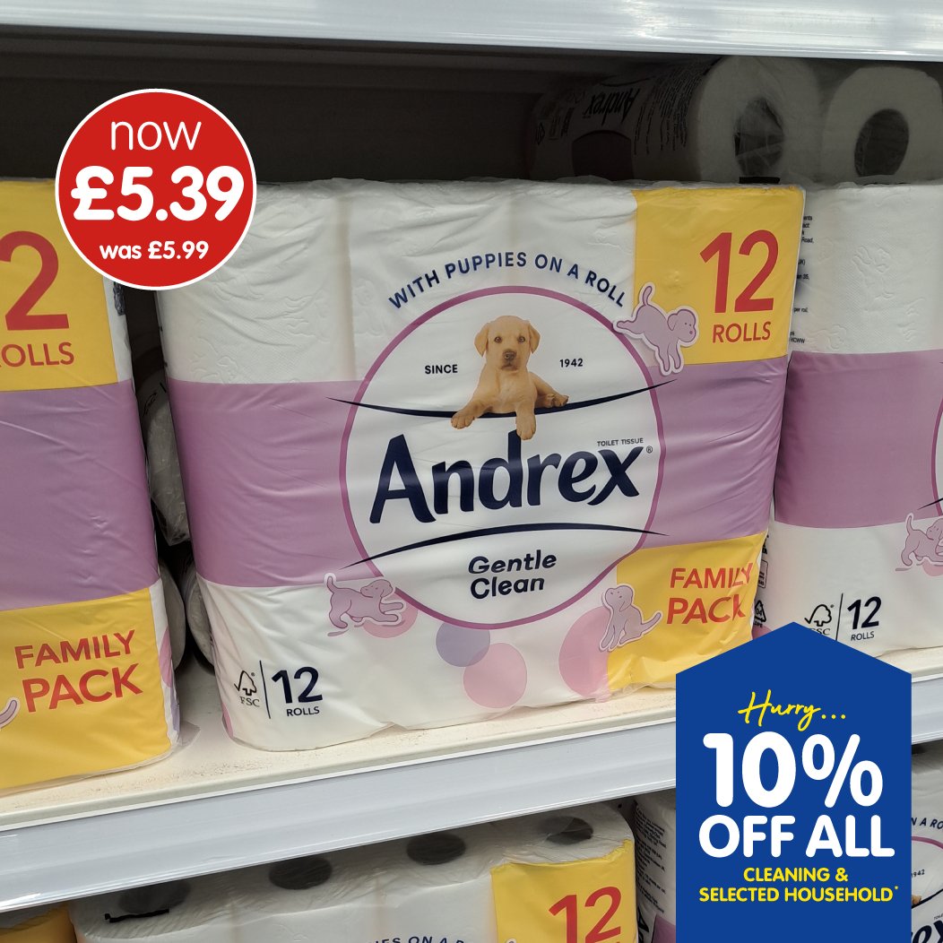 ⚡ Maximise your money with 10% off all your cleaning essentials, until Monday⚡! 💪Elbow Grease 🌀Air Fryer cleaners 🧽Scrub Mommy 🚽Andrex 🧻kitchen roll & more😎! Don't miss out - you won't be able to clean your disappointment👀! Have you been to B&M this week? LET US KNOW!