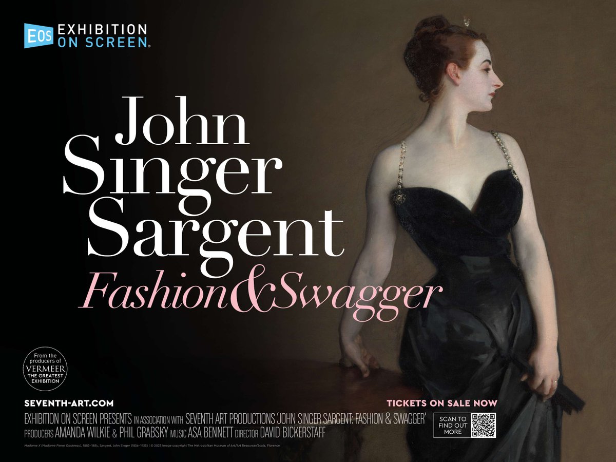 ⚡ SELLING FAST: Exhibition on Screen - John Singer Sargent, Fashion & Swagger Filmed at the Museum of Fine Arts, Boston and the Tate Britain, London, this film examines greatest portrait artist of his era. Thu 2 May, 8pm | Book now: tinyurl.com/EOSJSSMay24