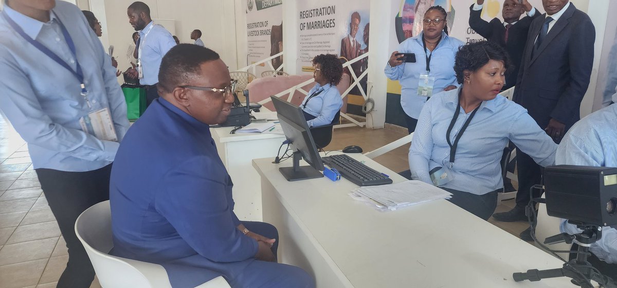 Hon Kazembe Kazembe (MP) toured the Ministry and its Departments Stands.First was the TIP ,followed by the Ministry ,Civil Registry, ZRP,Immigration and the Lotteries and Gaming Board stands.@KazembeKazembe3@CivilRegZim @PoliceZimbabwe