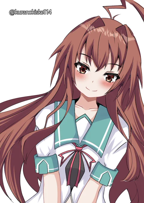 ちょっとだけお清楚な球磨だクマー#艦これ版深夜の真剣お絵描き60分一本勝負 #艦これ版真剣お絵描き60分一本勝負_20240427 