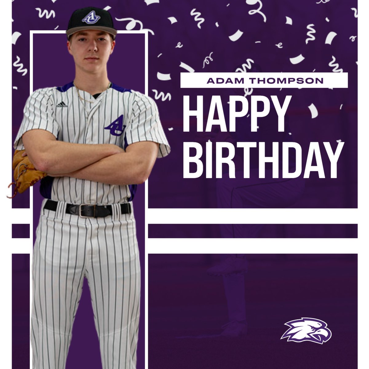 Join us in wishing a Happy Birthday to Right Hand Pitcher Adam Thompson! We hope you have a wonderful day. 🎉🎈🎂 #AUbrothers4life