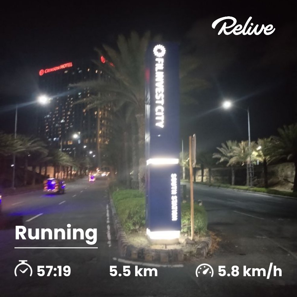 Check out 5.5 km Night Run on @relivecc! #GetOutThere