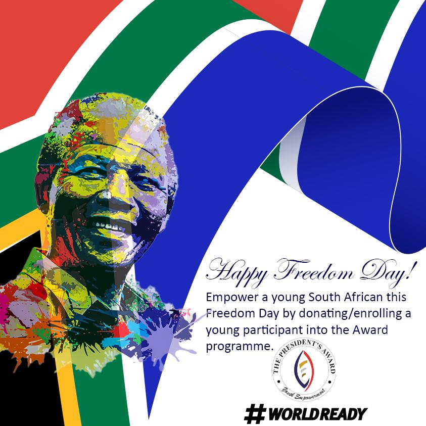 South Africa is celebrating Freedom Day today. This day commemorates the country's first democratical elections, and the introduction of the constitution. The elections took place from April 26 to April 29 in 1994, after the end of apartheid.