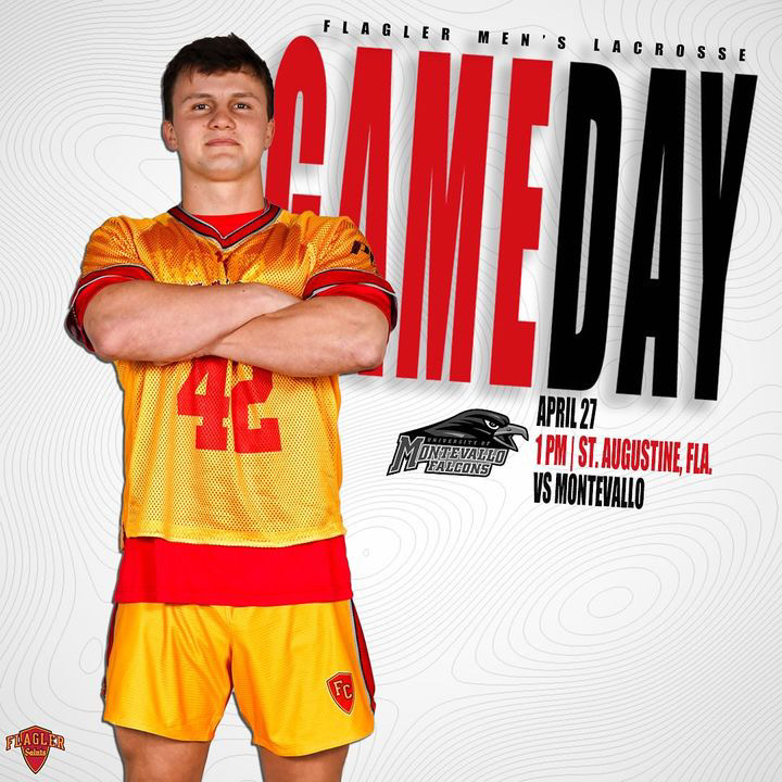 We are back in the ancient city! See you there 👀 🆚Montevallo 📍St. Augustine, Fla. ⏰1 p.m. 📊flaglerathletics.com/sidearmstats/m… 📺pbcsportsnetwork.com/flagler/ #GoSaints | @FlaglerMLax