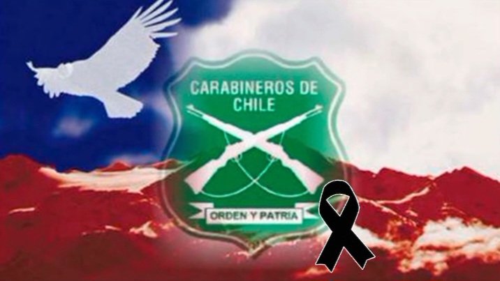 Luis90guazo's tweet photo. Aniversario n°97 de carabineros,enlutado por nuevos 3 mártires asesinados fríamente en cañete.Da rabia y pena pensar todo lo que está viviendo CHILE el TERRORISMO desatado,por el cual nadie pone mano dura como correspondiese para sobre guardar la patria y a los ciudadanos. https://t.co/7JaHeSKOrx