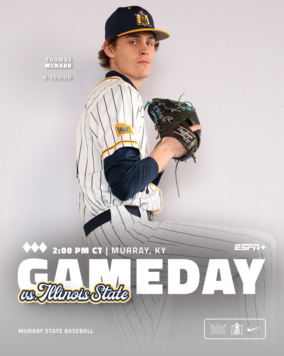 Game 2⃣ with the Redbirds is on tap this afternoon! 📍 Murray, Ky. 🏟️Reagan Field 🆚 Illinois State Redbirds ⏰ 2 p.m. CT 📺 t.ly/BQg_6 📊 t.ly/2r__n #GoRacers🏇