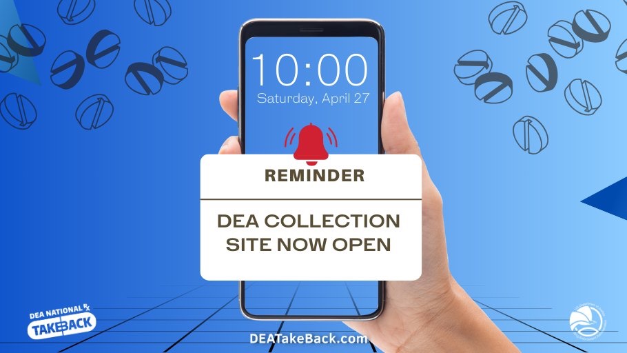 It’s 10AM & all of Florida’s Eastern Time Zone #DEA Prescription Drug Take Back collection sites are now open! Dispose of your unneeded medications at one of over 200 collection sites in Florida today. To find a collection site, visit: bit.ly/35JM1tL