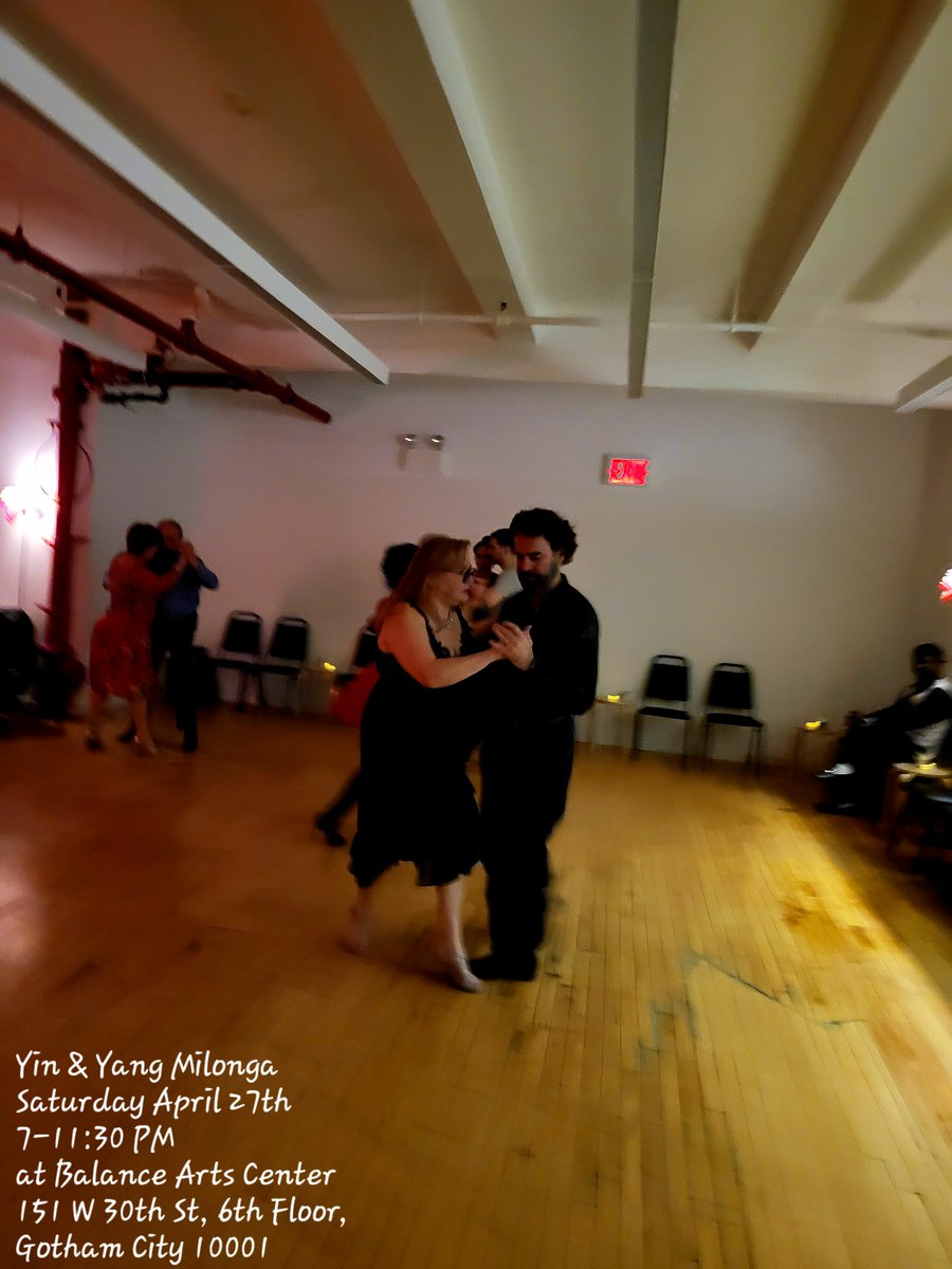 bearsr123's tweet photo. Yin &amp; Yang a traditional milonga 
Saturday April 27th  7-11:30 PM
We will have booze &amp; light snacks + BYOB 
Diversity and inclusion, everyone
is welcome in our house
LGBTQIA+ friendly.  
Balance Arts Center
151 W 30th St, 6th Floor,
New York, NY 10001 https://t.co/dUJYcrrsdx