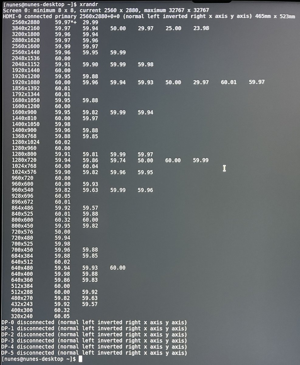 esnunes's tweet photo. @dhh My hardware is different but I've managed to set it up by ignoring EDID. The 
".Xresources" must be in your home directory. Some configs are commented out as they turned out not to be needed (btw: I'm no longer using that 4k monitor but a vertical one, config still works anyway) https://t.co/Xgtjk79SBY