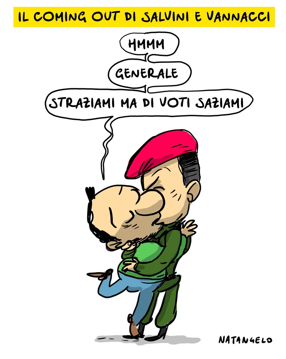 NatangeloM's tweet photo. Travolti dalla passione

#vannacci #salvini #lega #vignetta #fumetto #memeitaliani #umorismo #satira #humor #natangelo https://t.co/jj9MLt2qp0
