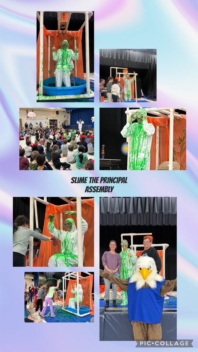 Checkin' off that 1st year principal bucket list: Get Slimed✅ @D123Sward Eagles did a fabulous job sliming their principal...did it for the cause & enjoyed every moment of it! @choosebooster @OLHD123 #workhardplayhard @bcnichols