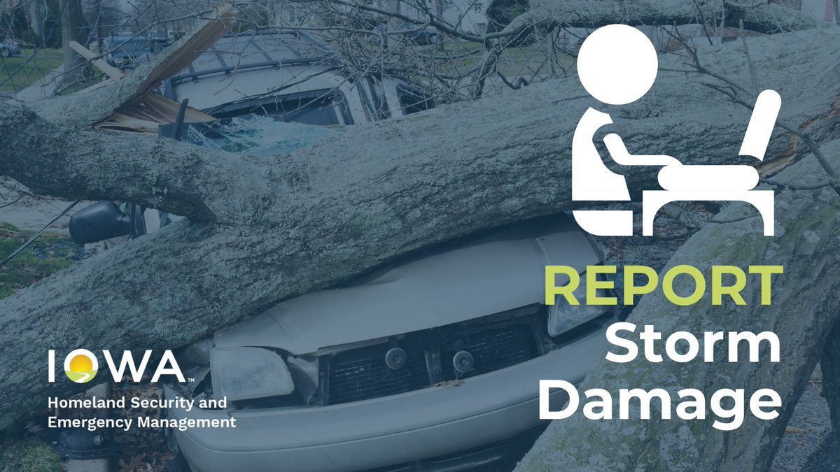 Storm damage this weekend in Iowa? Please report damage to your property, roads, utilities or any other Iowa storm-related information by using this form: go.iowa.gov/vyAP