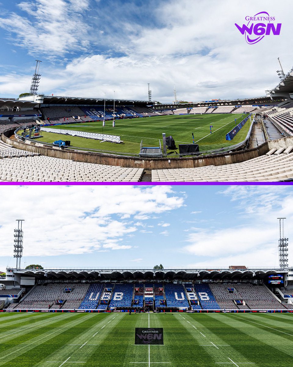 📍Stade Chaban-Delmas, Bordeaux @UBBrugby 👋 #FRAANG | #SixNationsRugby