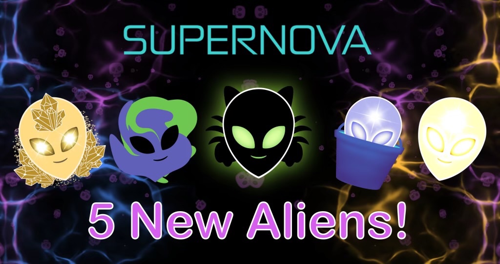 ✨🛸SUPERNOVA UPDATE 🛸✨ Be one of the FIRST players to find the ➡️ FIVE new aliens in my SO’s #roblox game. 👽 roblox.com/share?code=8f0… My FAV is the Chewed Gum Alien. 🤣🤣