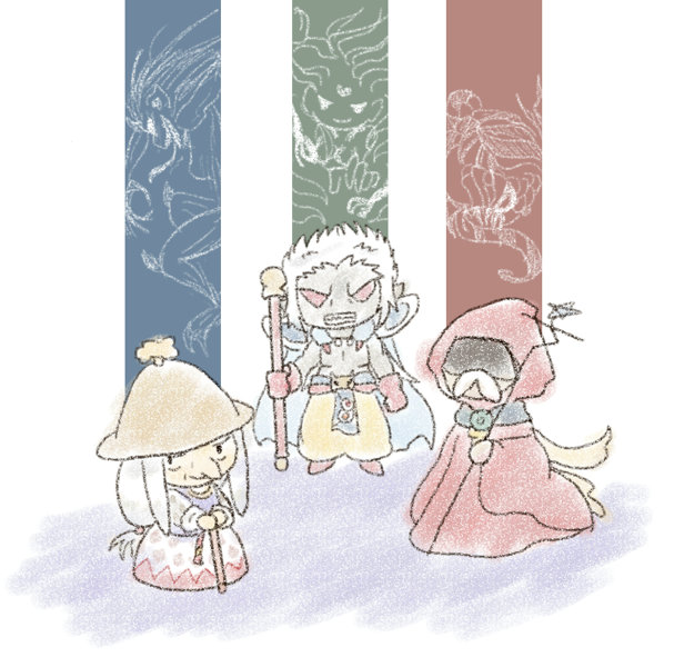 FF3　34周年おめでとうございます！🎂
いつまでも三弟子が好きだし、ドーガとウネの館もクリスタルタワーもいっぱい聞いてしまうのじゃ
#FF3_34th_ANNIVERSARY