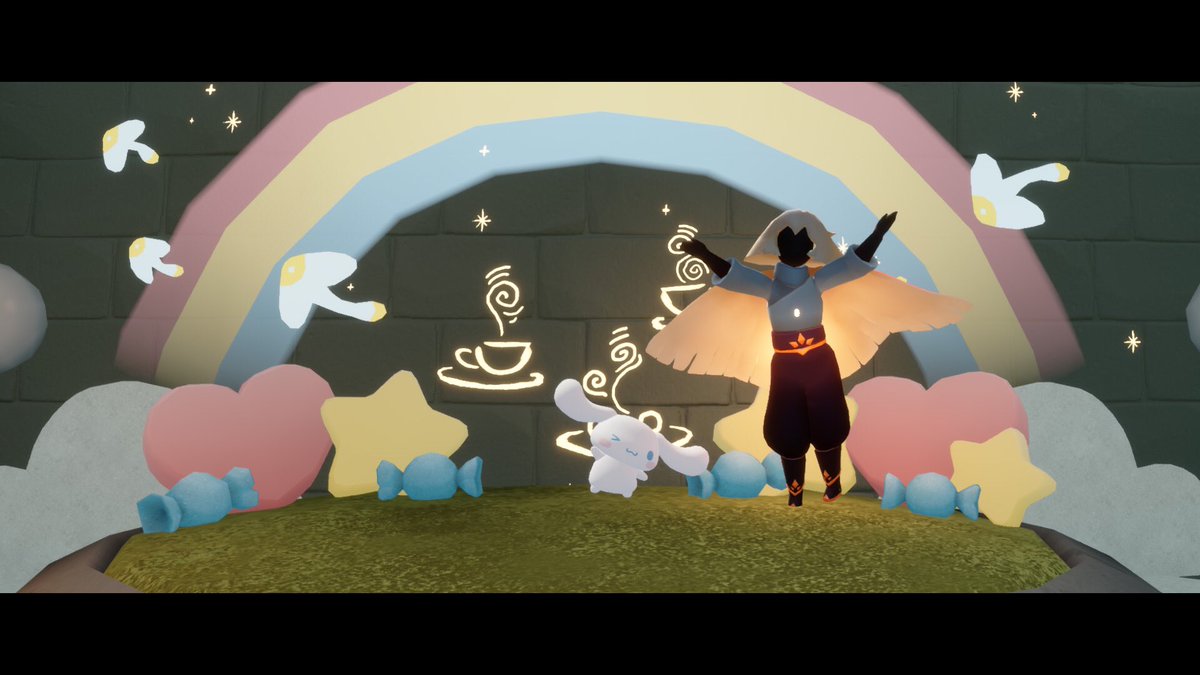 シナモンくんと記念撮影📸
 #Sky星を紡ぐ子供たち