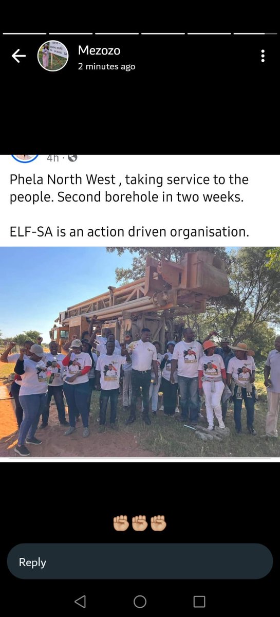 @ELFSouthAfrica led by Liberator Hulisani Mani, changing the lives of the people of Pella, Moses Kotane Municipality, North West. #NdaaHulisani Bakwena baa leboga