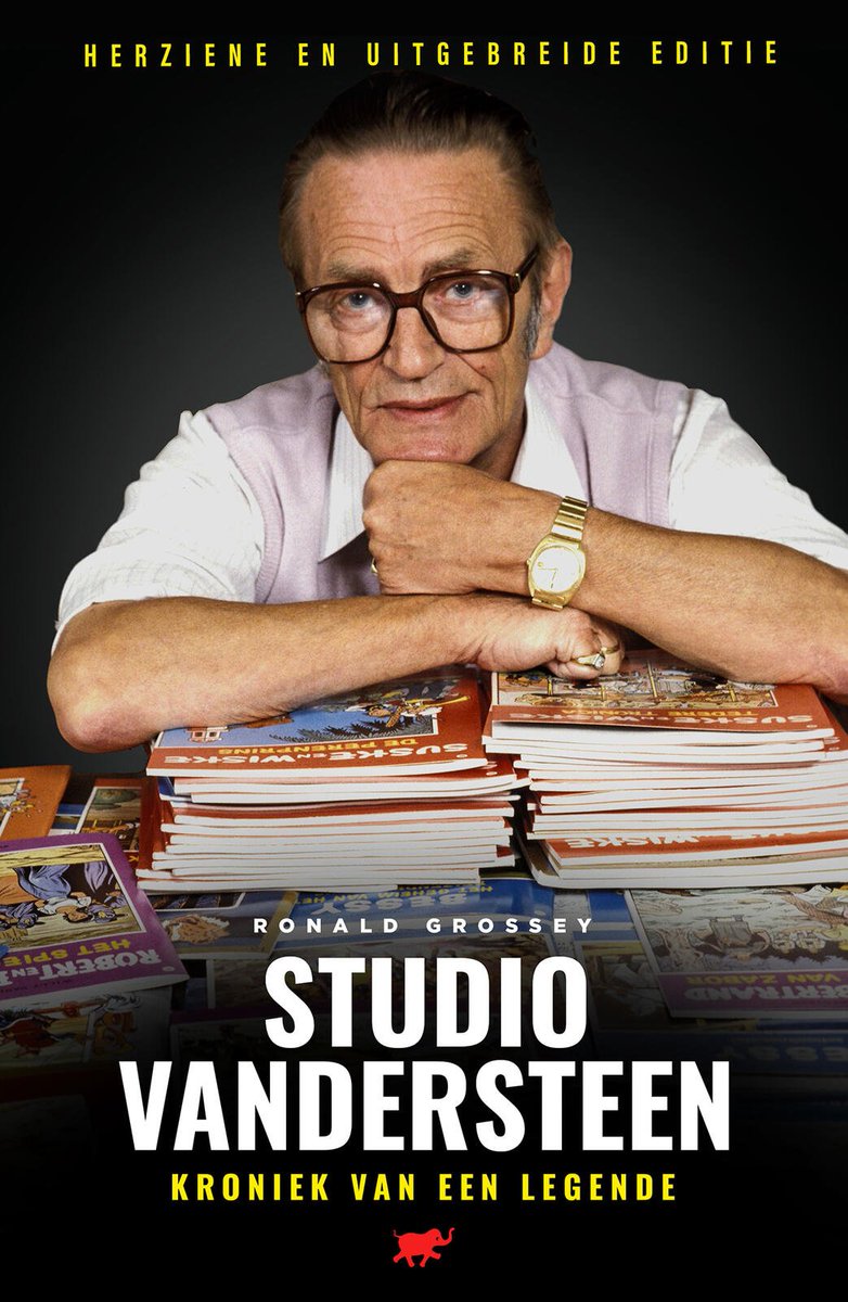 stripland_BENL's tweet photo. Het boek #StudioVandersteen -Kroniek van een #Legende- uit 2007 is al vele jaren uitverkocht. Goed nieuws voor wie het nooit te pakken kreeg, in augustus komt er een herziene en uitgebreide editie. Het verhaal van #WillyVandersteen en medewerkers door de ogen van #RonaldGrossey. https://t.co/jOV4xj7653