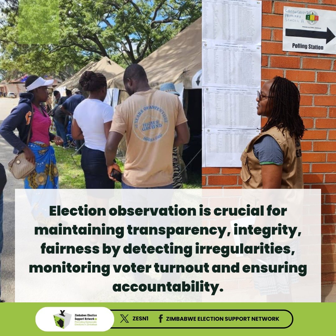 Polling is still underway in Harare East & Mt Pleasant until 7 pm @ZESN1 will continue to observe the process @ZECzim @zccinzim @EFZZIMBABWE @OpenParlyZw @monitorszim @LRFZimbabwe @wlsazim @YetTrust @NAYOZimbabwe @HarareResidents @TrustZim @ZivaVoters @NYDT1 @wildtrustzim @esn_sa