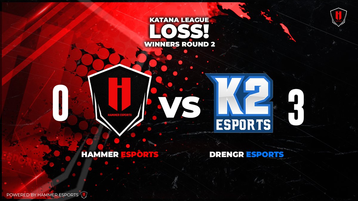 (CoD)🚨 A tough match up against a very talented K2 Esports. We lose 0-3.

Now to Losers Round 3!

GG's @K2eSportsCOD 

#PUSHYOURLIMITS